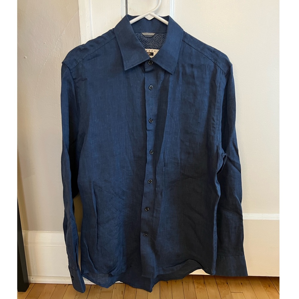 Joseph Abboud Linen Button Down Size M - image 1